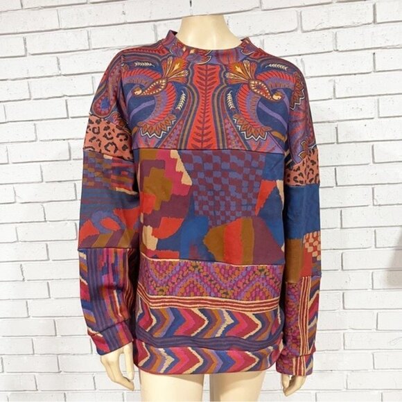 Farm Rio Women’s Mixed Prints Sweatshirt - Size Small - Picture 8 of 10